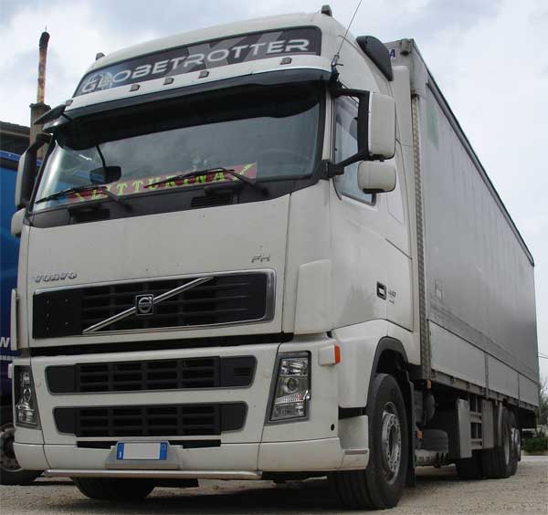 Laterale Camion Bianco - Trasporti Nazionali Avellino